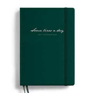 Leuchtturm1917 Some Lines A Day A5 Medium Hardcover Notebook - Forest Green