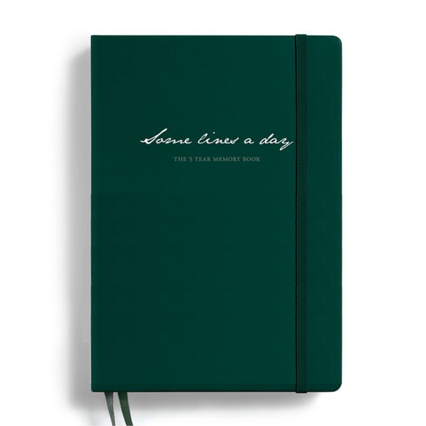 画像をギャラリービューアに読み込む, Leuchtturm1917 Some Lines A Day A5 Medium Hardcover Notebook - Forest Green
