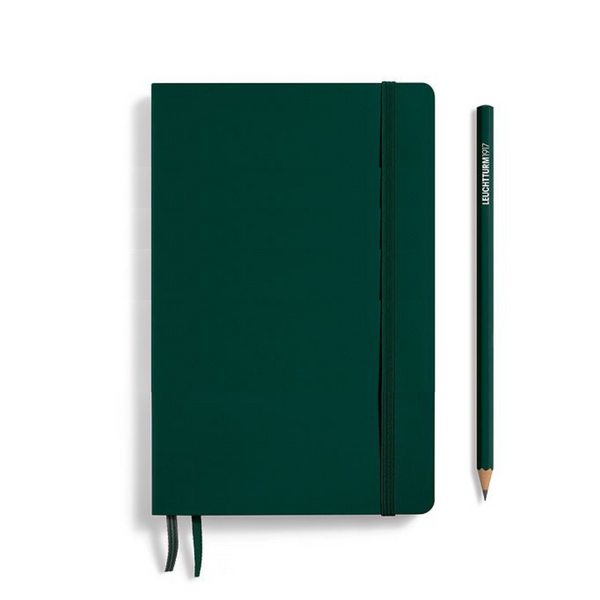 将图片加载到图库查看器，Leuchtturm1917 B6+ Softcover Paperback Notebook - Dotted / Forest Green
