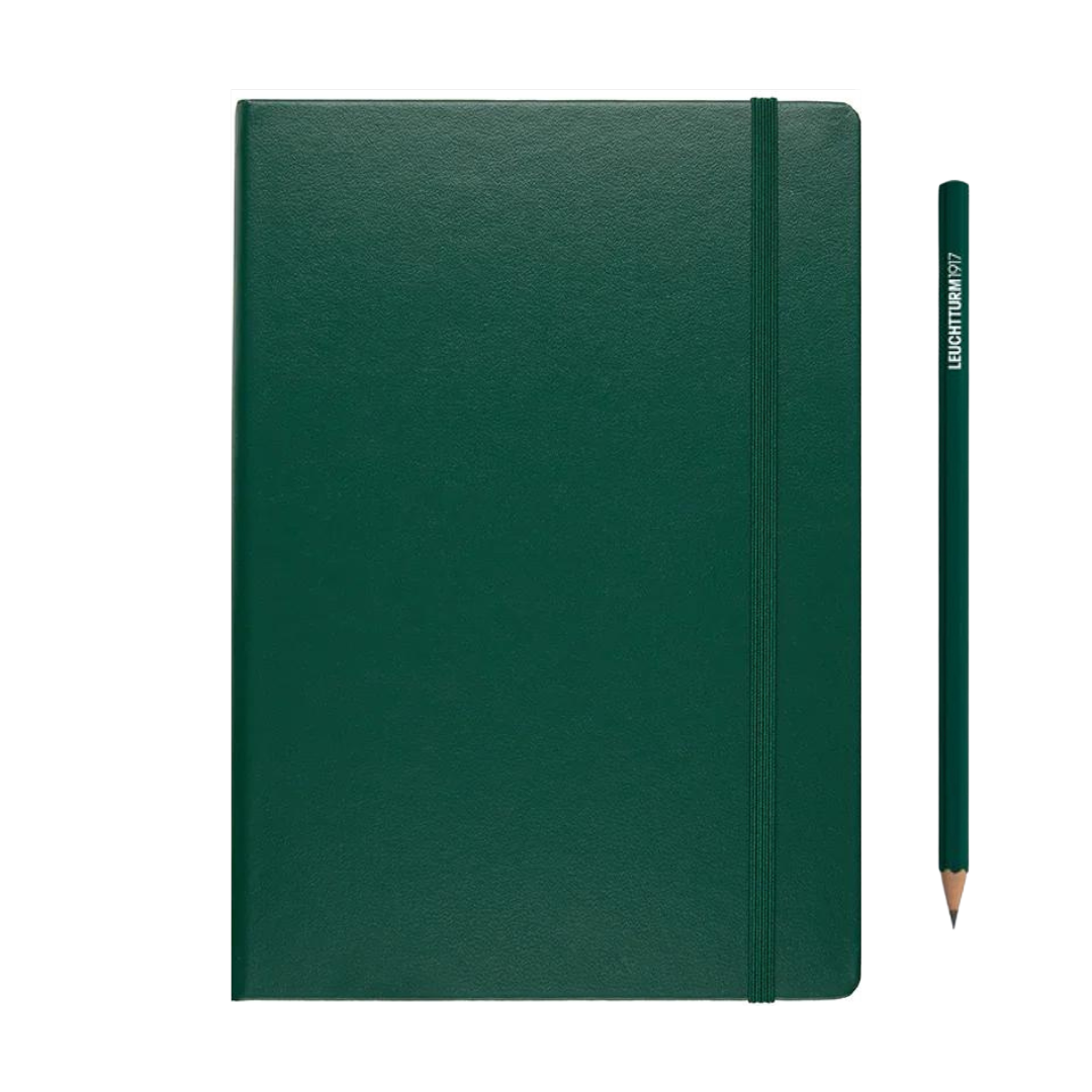 Leuchtturm1917 120G Edition A5 Medium Hardcover Notebook in Dotted / Forest Green — Leuchtturm1917 notebook — quality writing journal with premium paper, at Cityluxe Singapore stationery store