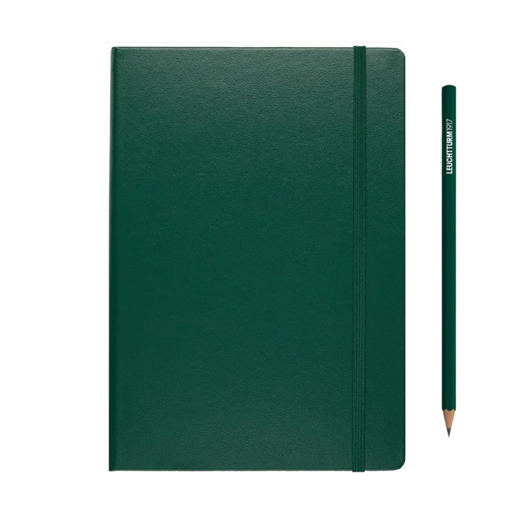 Leuchtturm1917 120G Edition A5 Medium Hardcover Notebook in Dotted / Forest Green — Leuchtturm1917 notebook — quality writing journal with premium paper, at Cityluxe Singapore stationery store