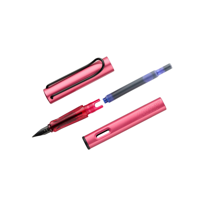 LAMY AL-Star Fountain Pen - Fiery — flat lay