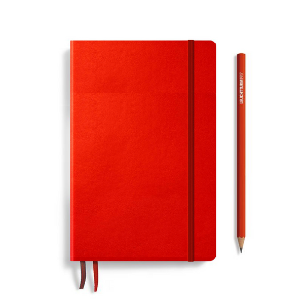 将图片加载到图库查看器，Leuchtturm1917 B6+ Softcover Paperback Notebook - Plain / Fox Red
