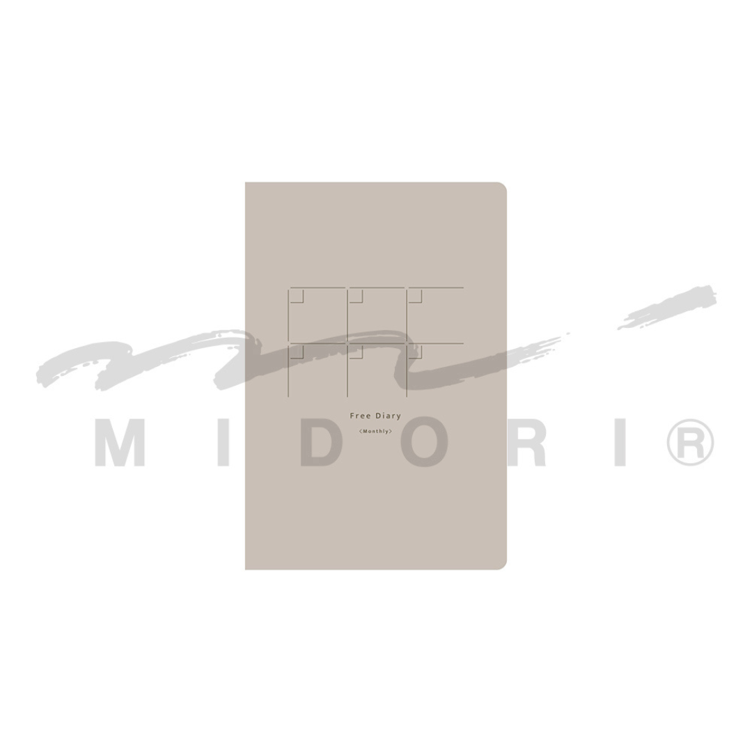 Midori Yuru Log Notebook [B6] - Free Diary Monthly