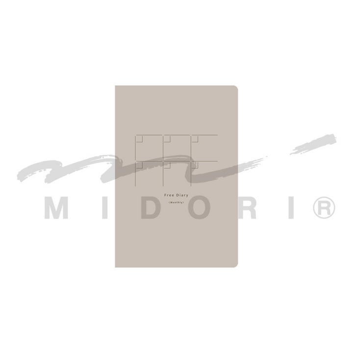 Midori Yuru Log Notebook [B6] - Free Diary Monthly