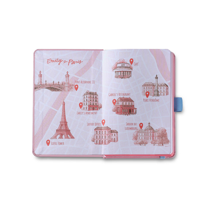 Sheaffer Gift Set ft. Emily in Paris Sentinel 321 Pink Matte Finish Ballpoint Pen with Chrome Trims and Small Hardbound Notebook