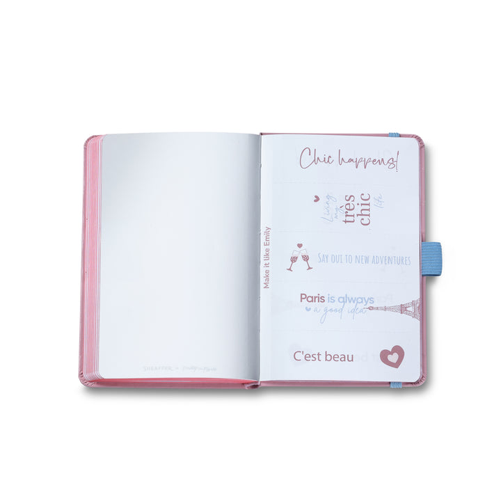 Sheaffer Gift Set ft. Emily in Paris Sentinel 321 Pink Matte Finish Ballpoint Pen with Chrome Trims and Small Hardbound Notebook