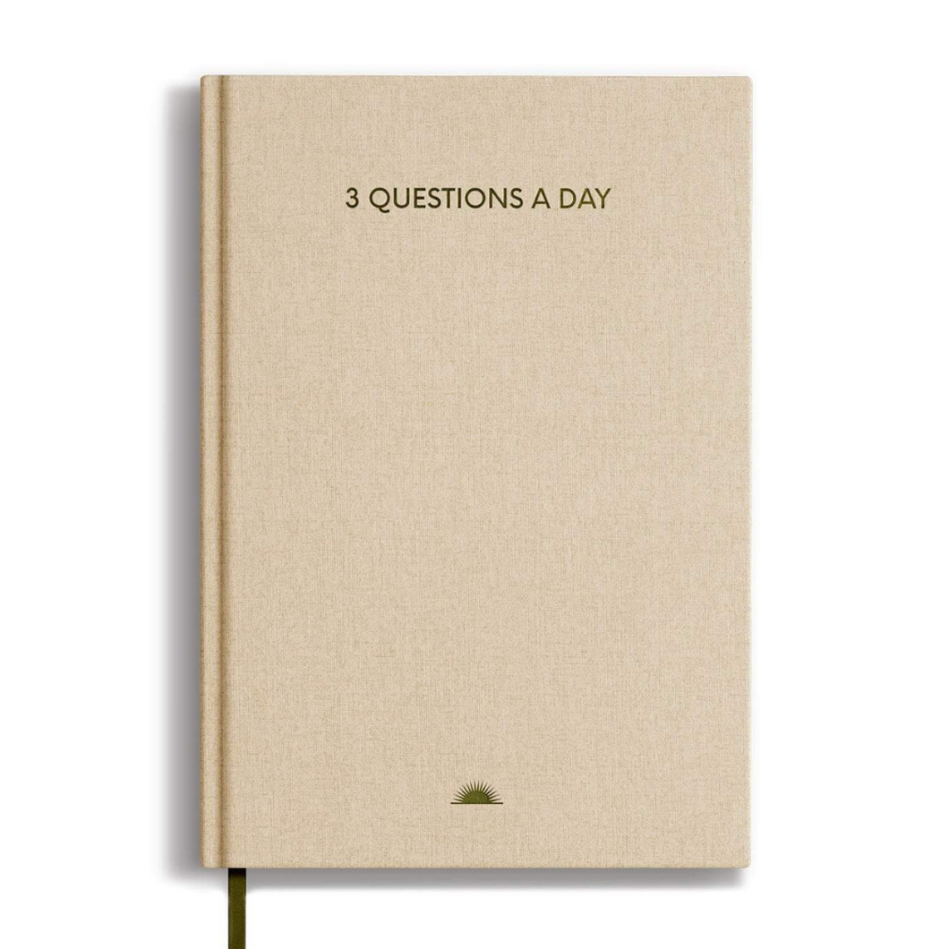 Chai Sunrise 3 Questions a Day Journal - Green