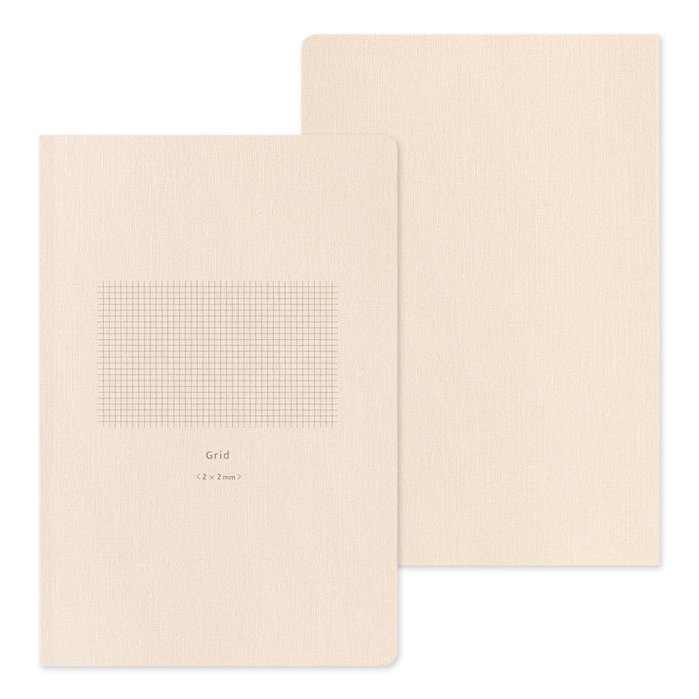 Midori Yuru Log Notebook [B6] in Grid 2x2mm — Midori notebook — quality writing journal with premium paper, at Cityluxe Singapore stationery store