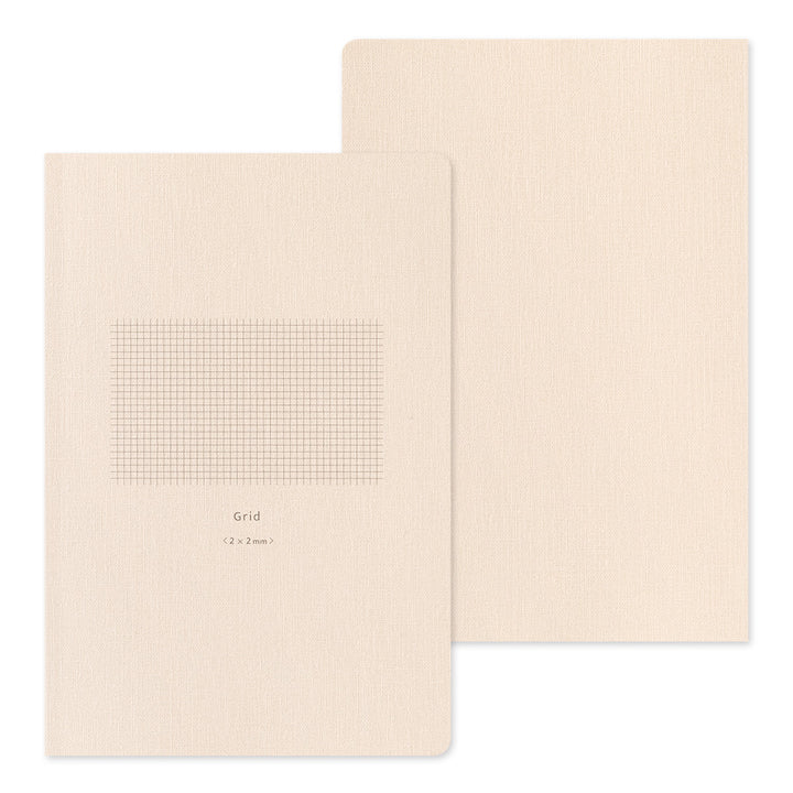 Midori Yuru Log Notebook [B6] in Grid 2x2mm — Midori notebook — quality writing journal with premium paper, at Cityluxe Singapore stationery store
