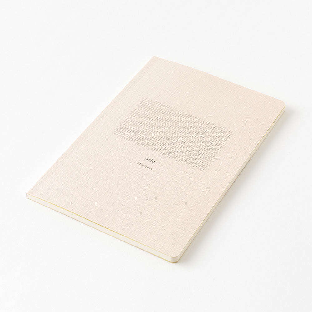Midori Yuru Log Notebook [B6] in Grid 2x2mm — Midori notebook — quality writing journal with premium paper, at Cityluxe Singapore stationery store