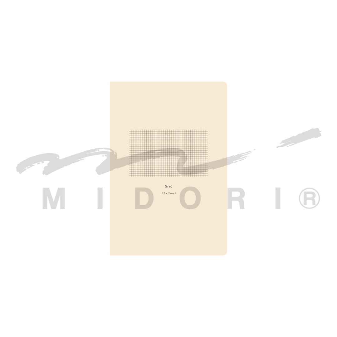Midori Yuru Log Notebook [B6] in Grid 2x2mm — Midori notebook — quality writing journal with premium paper, at Cityluxe Singapore stationery store