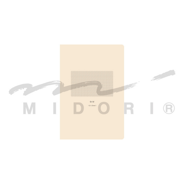 Midori Yuru Log Notebook [B6] in Grid 2x2mm — Midori notebook — quality writing journal with premium paper, at Cityluxe Singapore stationery store