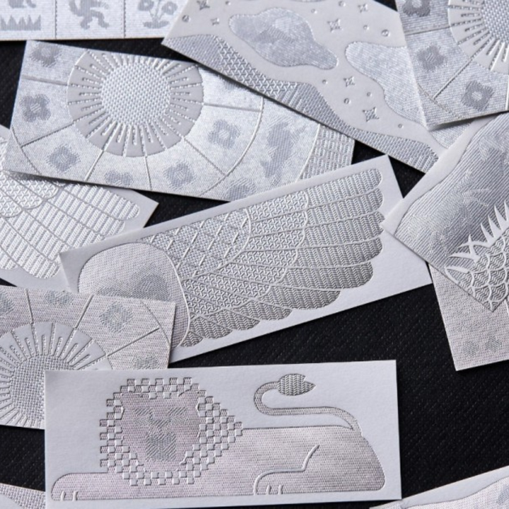 KITTA Special Foil-Type Changing Design Sticker in Hekiga — KITTA decorative sticker — for journaling, planners and scrapbooking, at Cityluxe Singapore