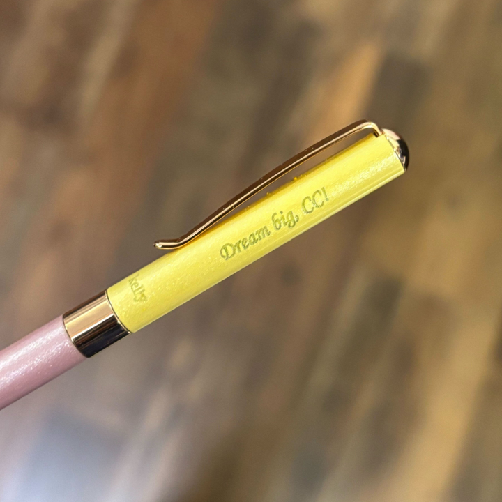 Helen Kelly Candy Pen Strawberry Caramel — Helen Kelly ballpoint pen — reliable smooth-writing everyday pen, at Cityluxe Singapore