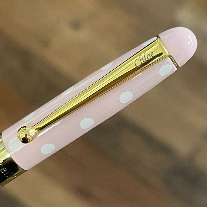 Helen Kelly Dotti Pen Pink — Helen Kelly ballpoint pen — reliable smooth-writing everyday pen, at Cityluxe Singapore