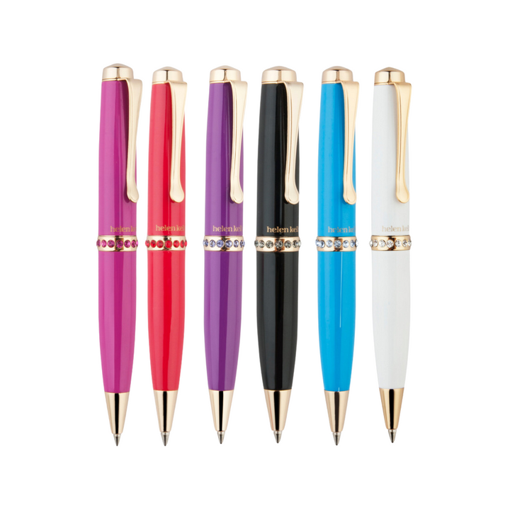 Helen Kelly Diamante Lacquer Ballpoint Pen — Helen Kelly ballpoint pen — reliable smooth-writing everyday pen, at Cityluxe Singapore
