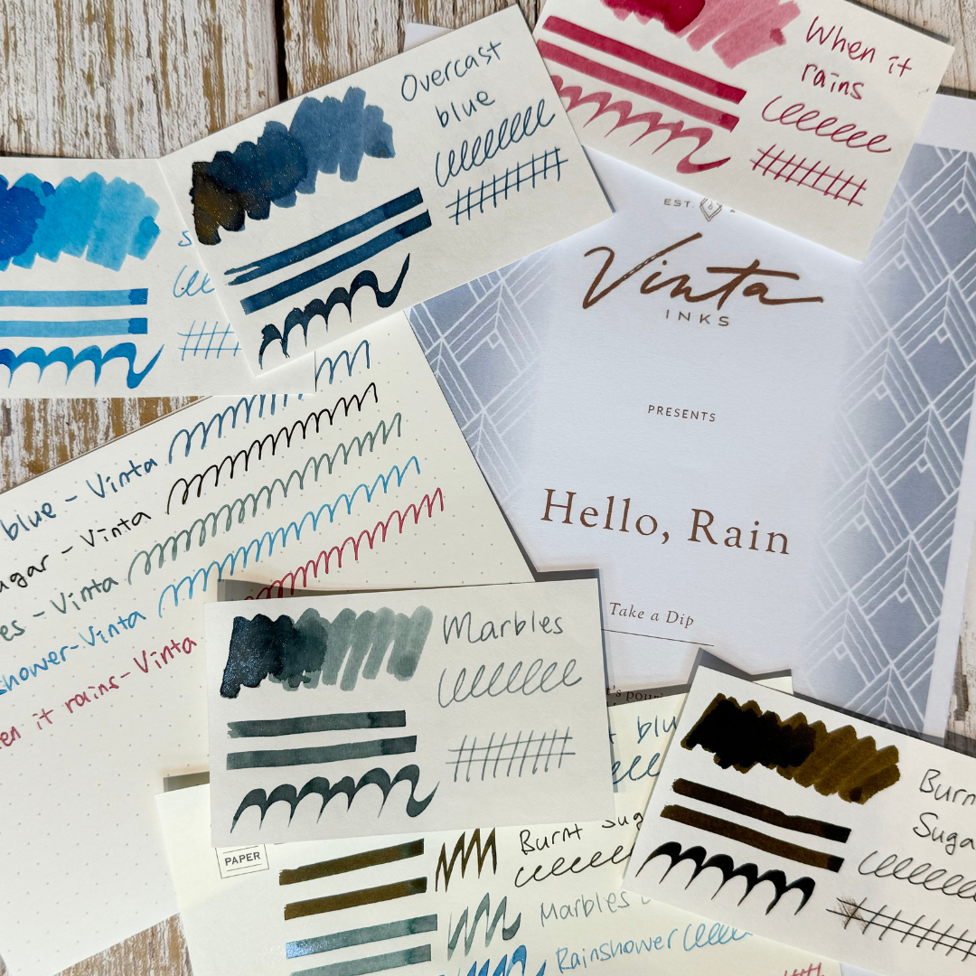 Vinta Inks Hello Rain 30ml Bottled Ink - Overcast Blue [Badya 1865]