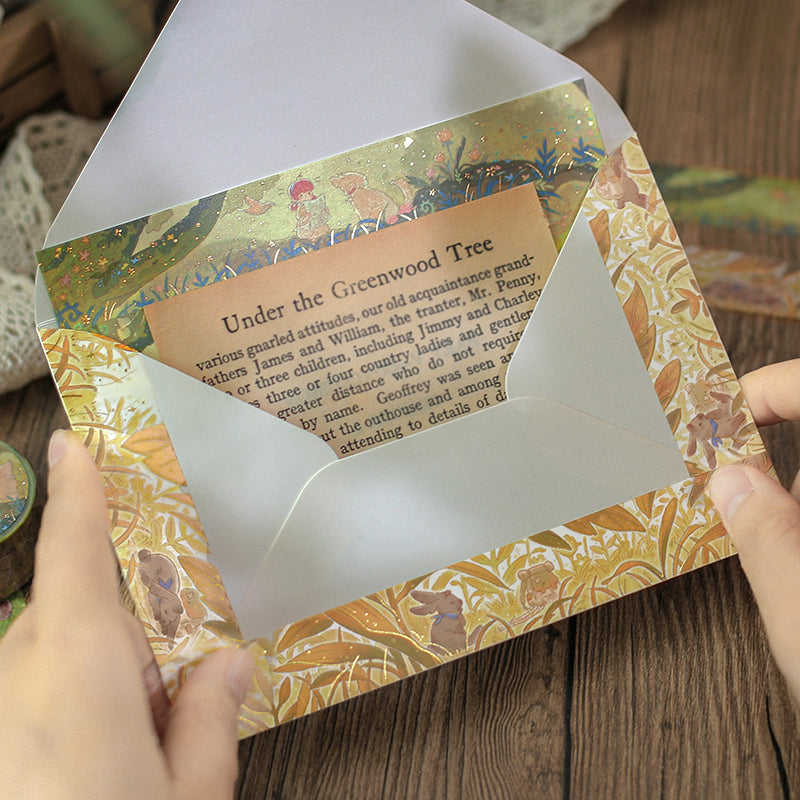 BGM Foil Stamping Masking Tape: Mysterious Journey in Hide and Seek — BGM masking tape — decorative paper tape for journaling and scrapbooking, at Cityluxe Singapore