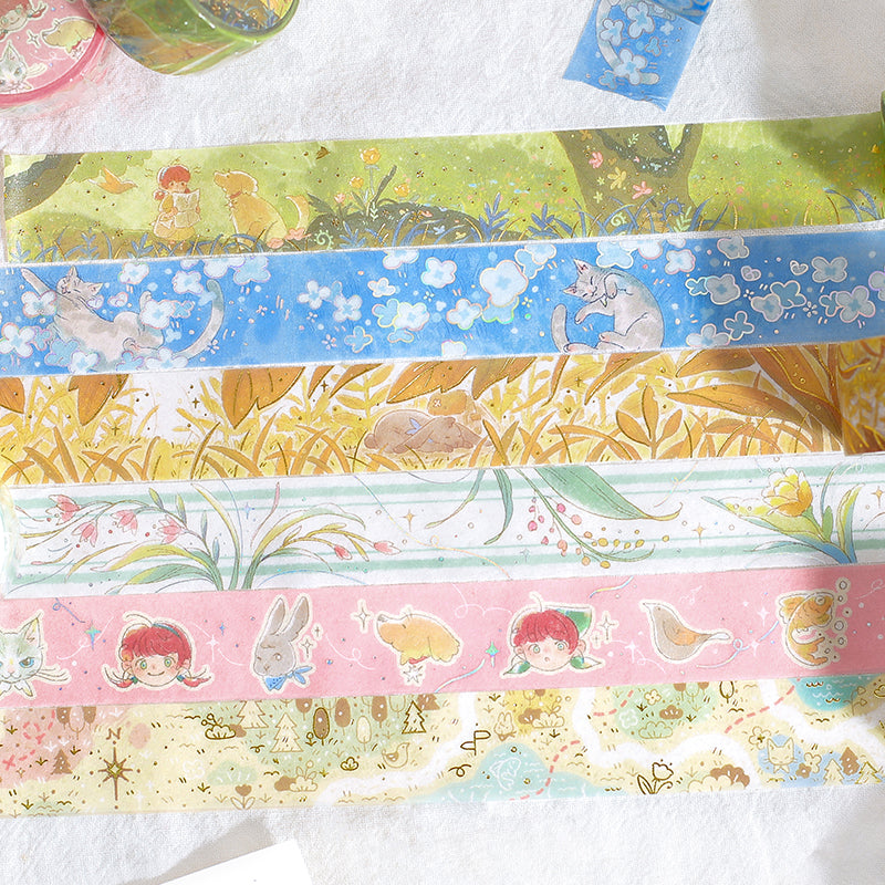 BGM Foil Stamping Masking Tape: Mysterious Journey in Hide and Seek — BGM masking tape — decorative paper tape for journaling and scrapbooking, at Cityluxe Singapore