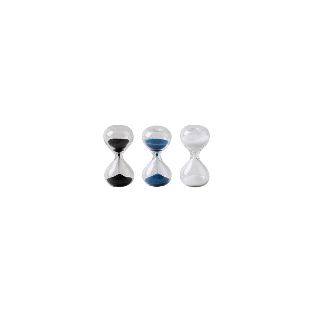 Hightide Miniature Hourglass - Black — side view