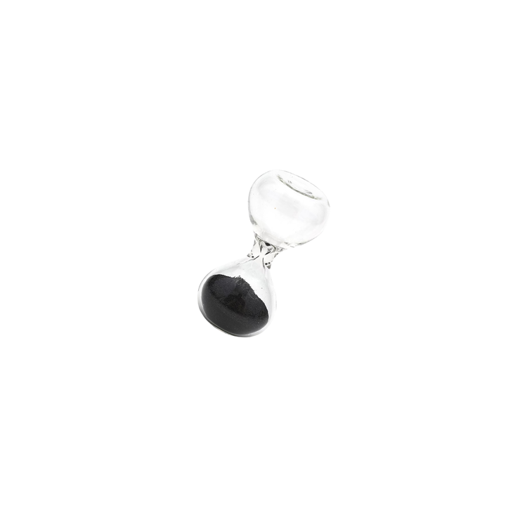 Hightide Miniature Hourglass - Black — front view