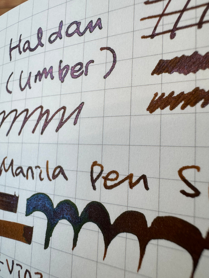 Vinta Inks 30ml Bottled Ink in Umber [Haldan 1986] — Vinta Inks fountain pen ink — premium bottled ink for writing, at Cityluxe Singapore