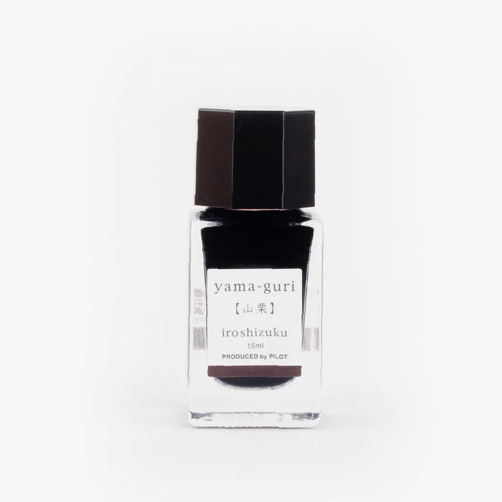 Pilot Iroshizuku 15ml Ink Bottle in Yama-guri (Wild Chestnut) — PILOT fountain pen ink — premium bottled ink for writing, at Cityluxe Singapore
