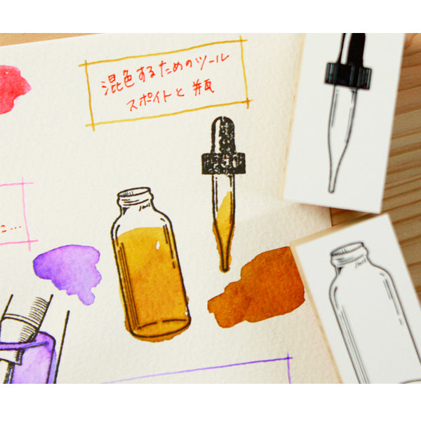 Sanby Ink Biyori Stamp (Pipette) — front view