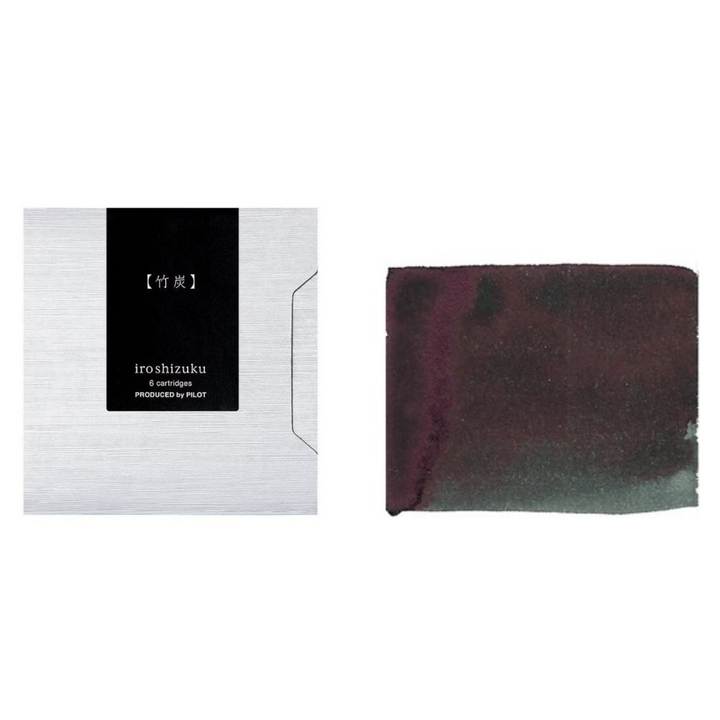 Pilot Iroshizuku Ink Cartridge - Take-sumi — bottle at angle
