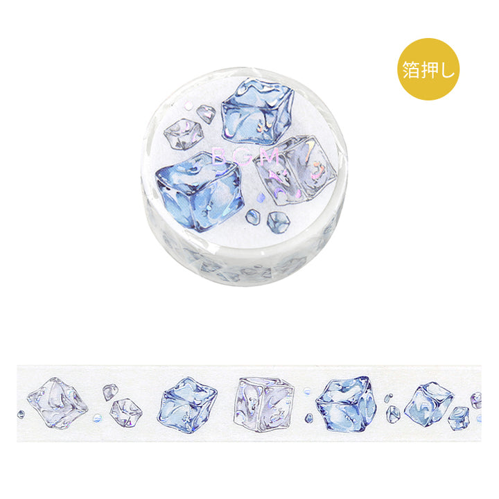 BGM Foil Stamping Masking Tape: Life in Ice — BGM masking tape — decorative paper tape for journaling and scrapbooking, at Cityluxe Singapore