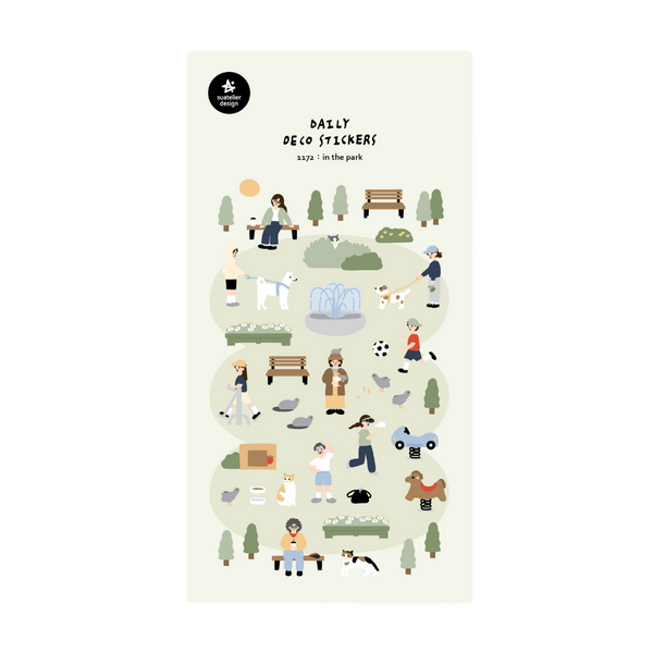 Suatelier Daily Deco Sticker - In the Park — front view