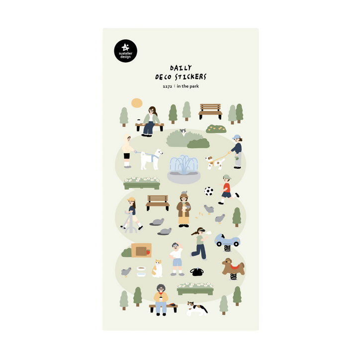 Suatelier Daily Deco Sticker - In the Park — front view