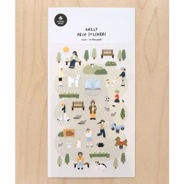 Suatelier Daily Deco Sticker - In the Park — detail view