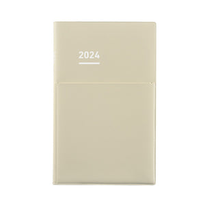 Kokuyo Jibun Techo Biz 2024 A5 Slim Planner - Matte Light Beige [Pre-Order]