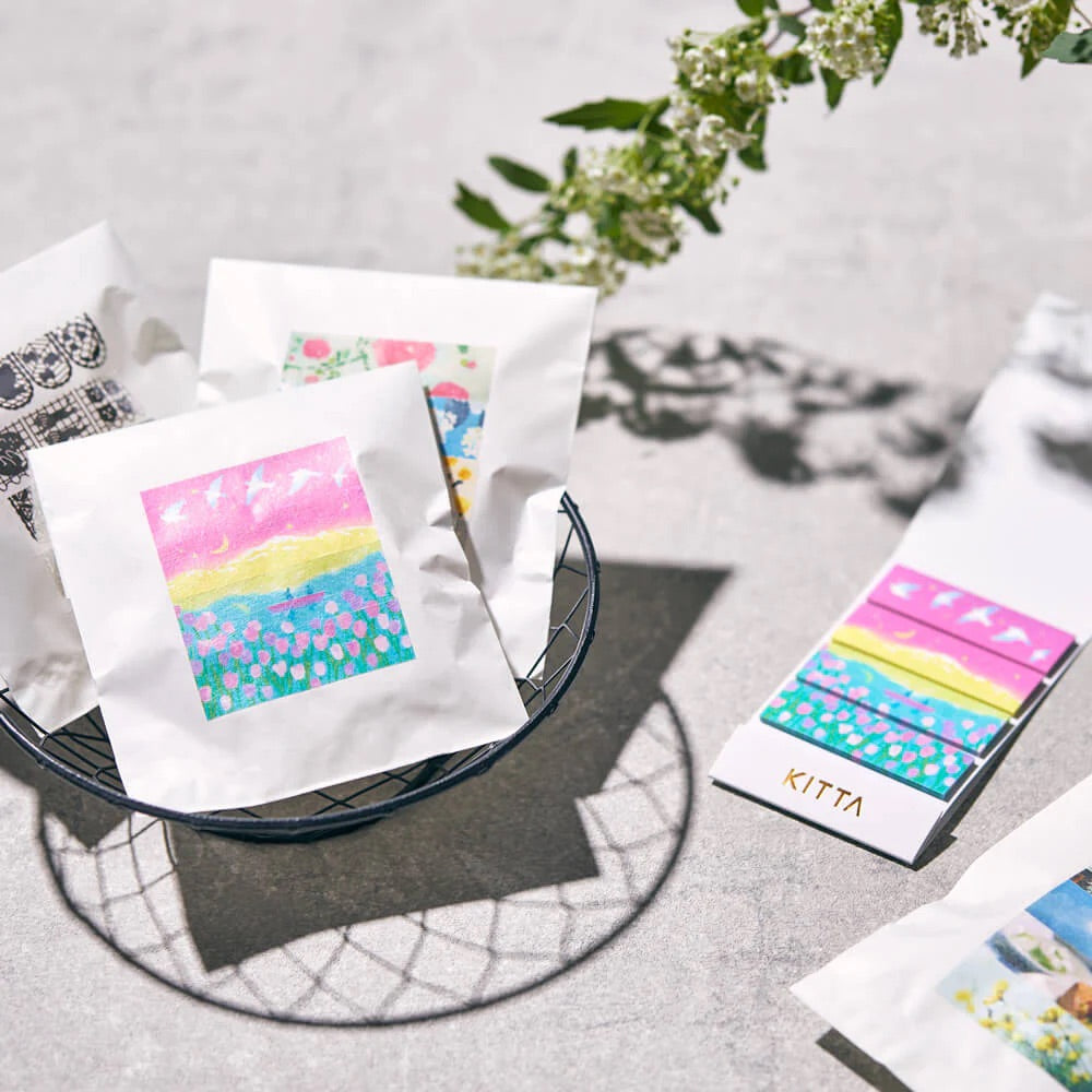KITTA Masking Tape in Message 2 — KITTA masking tape — decorative paper tape for journaling and scrapbooking, at Cityluxe Singapore