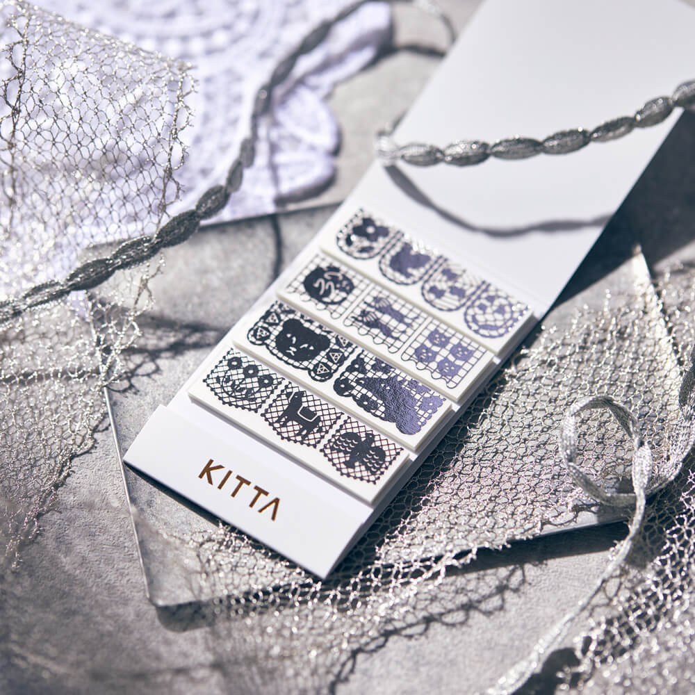 KITTA Masking Tape in Lace — KITTA washi tape — decorative Japanese paper tape for journaling, at Cityluxe Singapore
