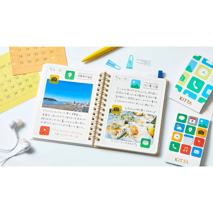 KITTA Clear Sticker in Snack — KITTA decorative sticker — for journaling, planners and scrapbooking, at Cityluxe Singapore