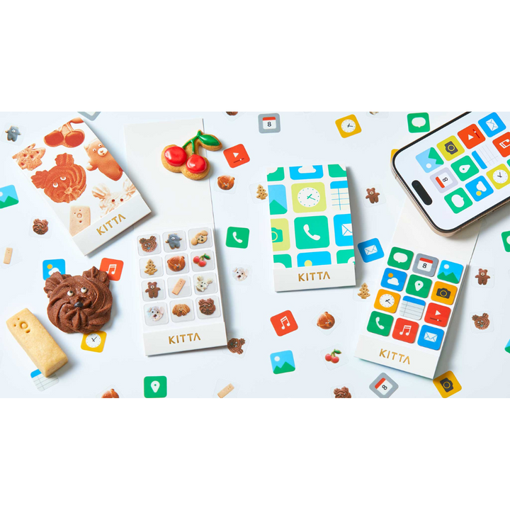 KITTA Clear Sticker in Snack — KITTA decorative sticker — for journaling, planners and scrapbooking, at Cityluxe Singapore