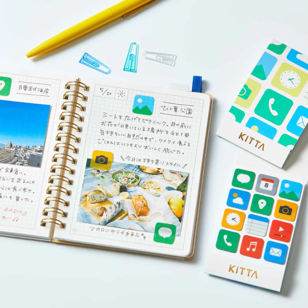 KITTA Clear Sticker - Theme — in use