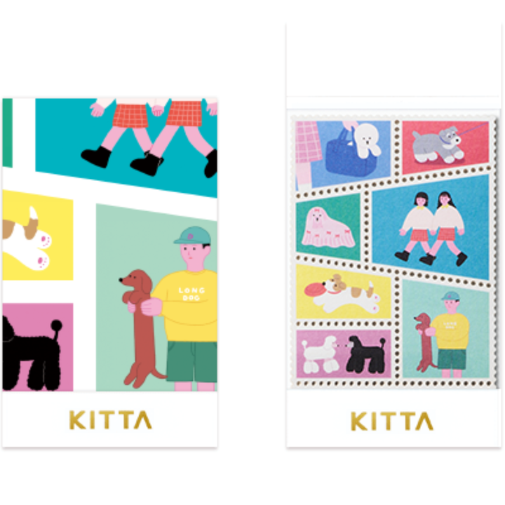 KITTA Special in Sticker sheet Doggy — KITTA decorative sticker — for journaling, planners and scrapbooking, at Cityluxe Singapore