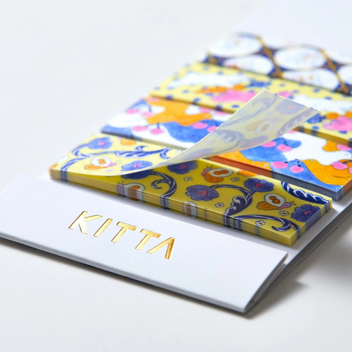 KITTA Masking Tape in Flower 7 — KITTA masking tape — decorative paper tape for journaling and scrapbooking, at Cityluxe Singapore