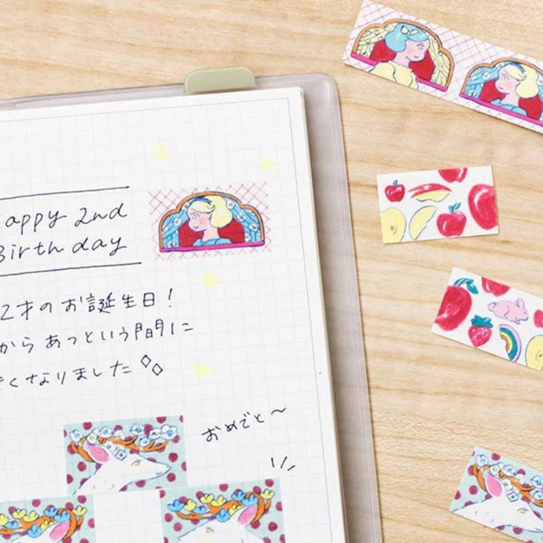 KITTA Masking Tape in Symmetry — KITTA masking tape — decorative paper tape for journaling and scrapbooking, at Cityluxe Singapore