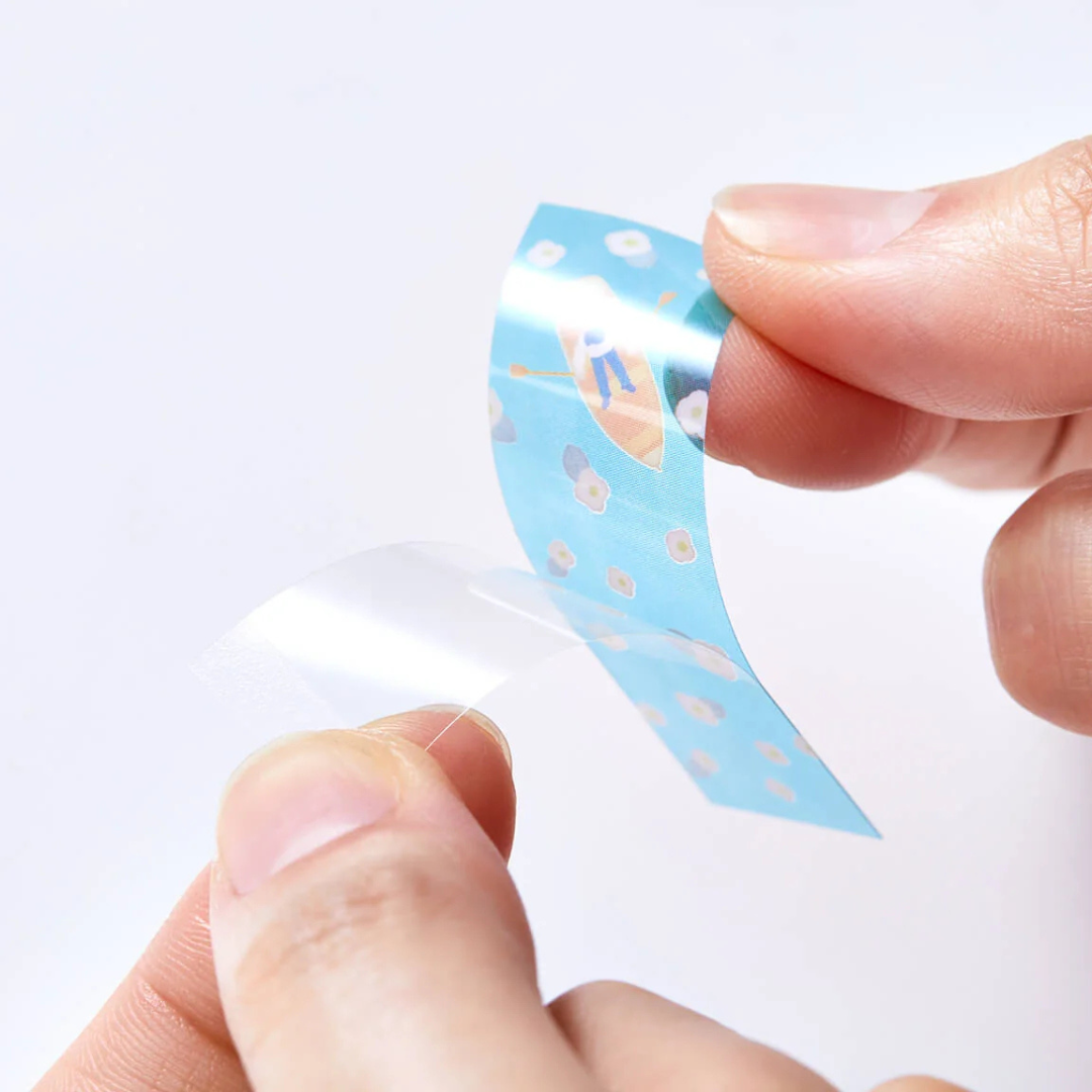 KITTA Masking Tape in Clear Landscape — KITTA masking tape — decorative paper tape for journaling and scrapbooking, at Cityluxe Singapore