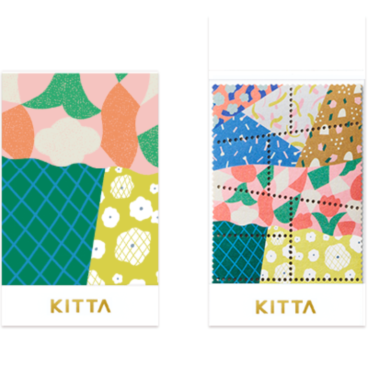 KITTA Special in Sticker sheet Patchwork — KITTA decorative sticker — for journaling, planners and scrapbooking, at Cityluxe Singapore