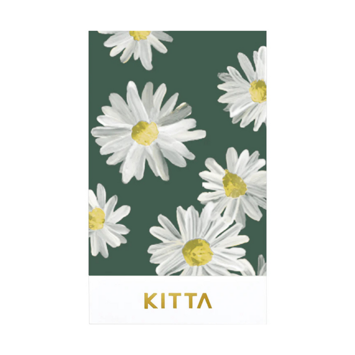 KITTA Washi Tape in Flower 9 — KITTA washi tape — decorative Japanese paper tape for journaling and craft, at Cityluxe Singapore