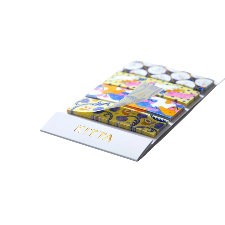 KITTA Washi Tape in Flower 9 — KITTA washi tape — decorative Japanese paper tape for journaling and craft, at Cityluxe Singapore