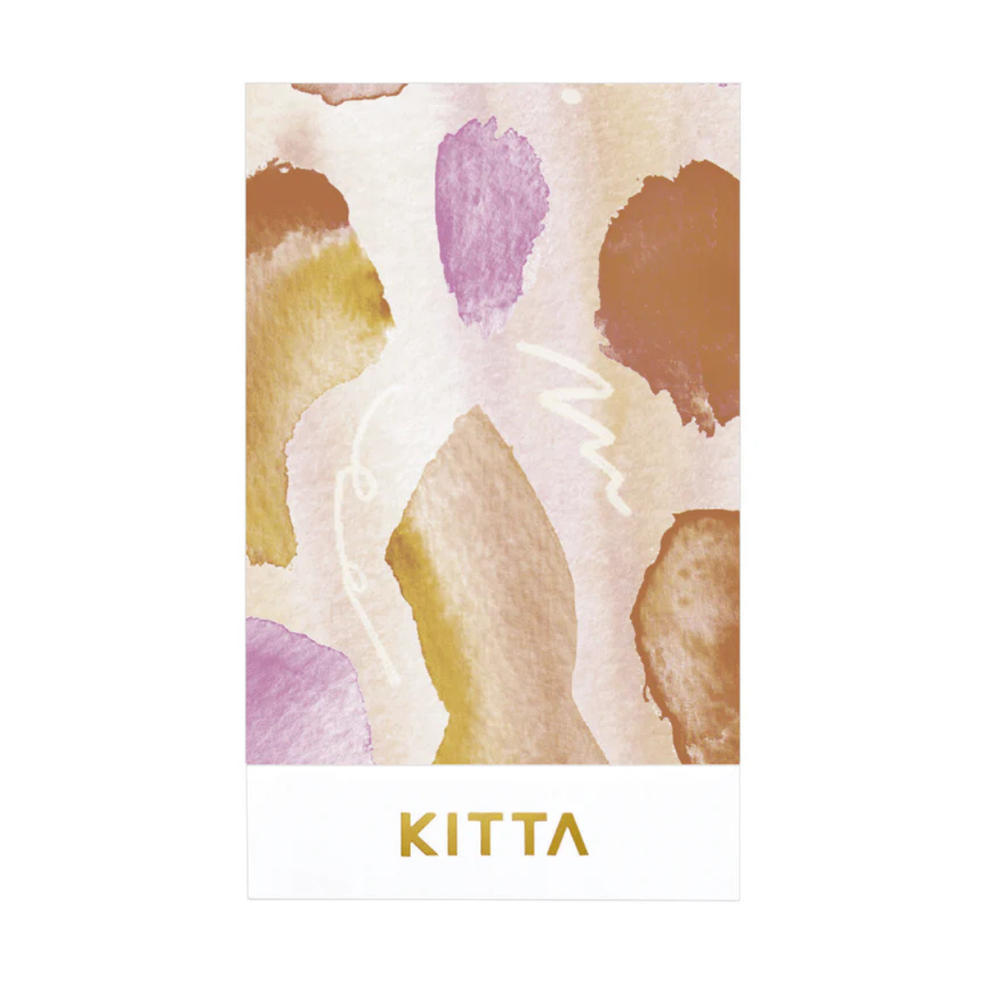 KITTA Washi Tape in Collage Suisai (Silver Foil) — KITTA washi tape — decorative Japanese paper tape for journaling and craft, at Cityluxe Singapore