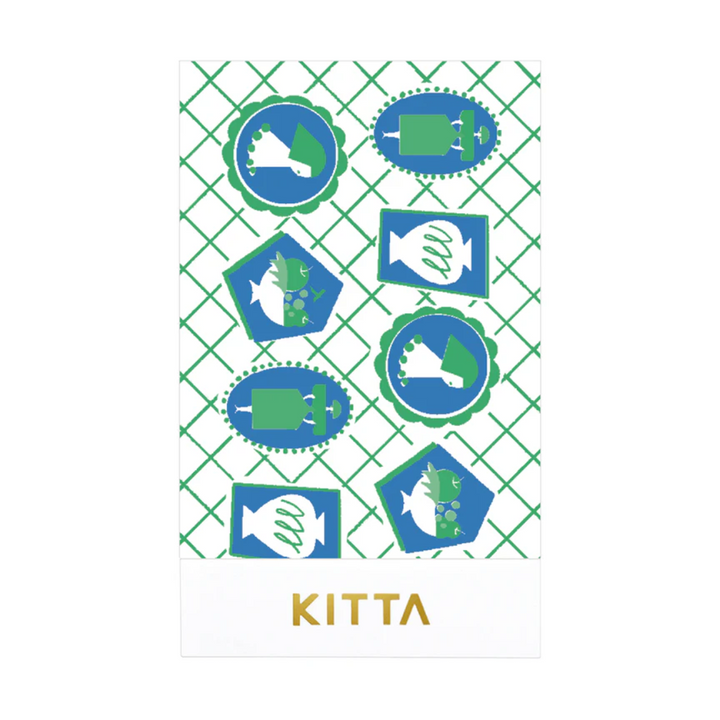 KITTA Washi Tape in Collage Waxy (Silver Foil) — KITTA washi tape — decorative Japanese paper tape for journaling and craft, at Cityluxe Singapore