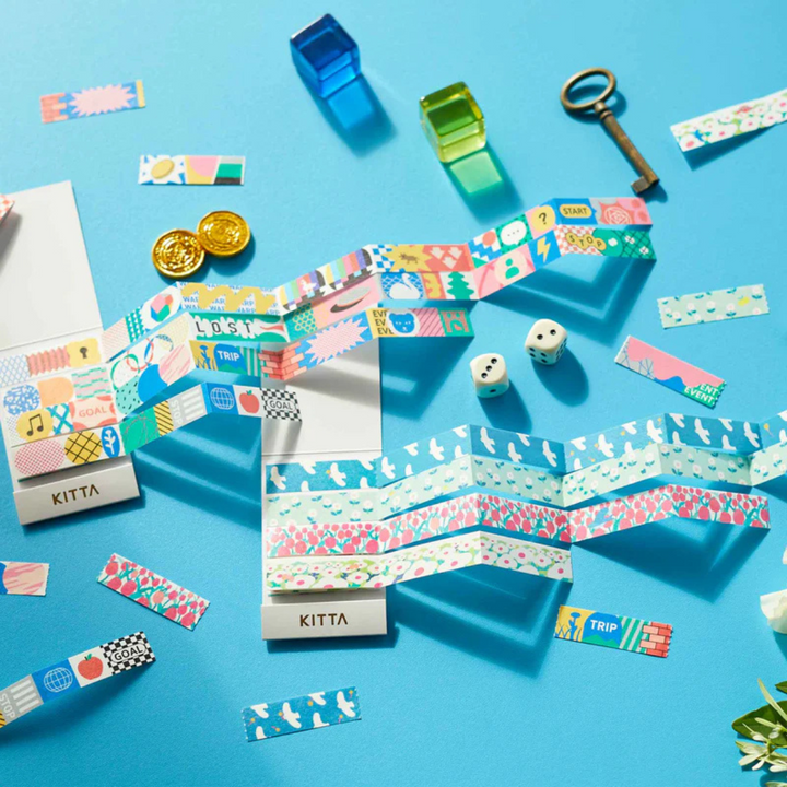 KITTA Washi Tape in Extended (Jabara) Fukei — KITTA washi tape — decorative Japanese paper tape for journaling and craft, at Cityluxe Singapore